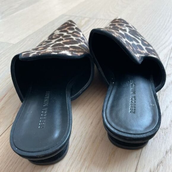 REBECCA MINKOFF Leopard Mule Slides Size 8 - Picture 9 of 11